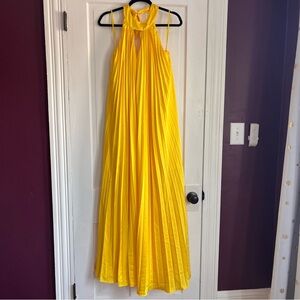 HUTCH by Anthropology halter pleated dress